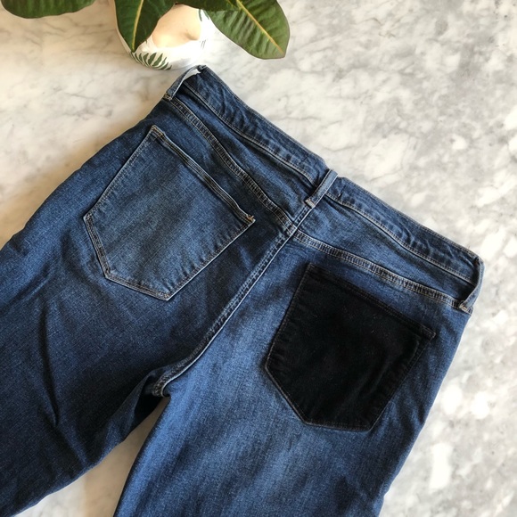 BOGO50%GAP True Skinny Distressed Hem Velvet Detai - Picture 3 of 8